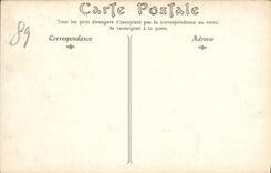 VINTAGE POSTCARD Vezelay Church of the Madeleine the Gate of Nartex and the nave