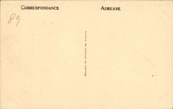 VINTAGE POSTCARD Vezelay the Basilica Of the Madeleine the gate of Narthex and the nave