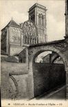 CPA Vezelay Rue des Ursulines et l'Eglise
