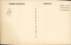 VINTAGE POSTCARD Vezelay Street of the Ursulines and the Church