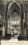 VINTAGE POSTCARD Vezelay Basilica of the Madeleine chorus