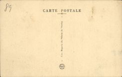 VINTAGE POSTCARD Vezelay Basilica of the Madeleine the nave Seen on Narthex