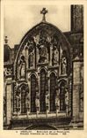 VINTAGE POSTCARD Vezelay Basilica Of the glass Large Madeleine of the frontage