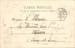 VINTAGE POSTCARD Vezelay the cloister