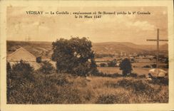 VINTAGE POSTCARD Vezelay Cordelle Site or St Bernard preached the 2nd crusade