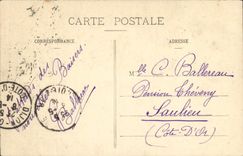 VINTAGE POSTCARD Vezelay Church of the Madeleine Seen interior