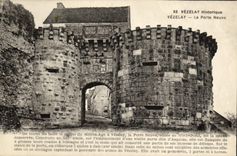 CPA Vezelay la porte neuve