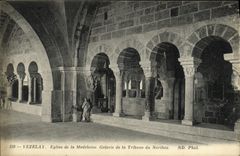 VINTAGE POSTCARD Vezelay the Church of the Madeleine Gallery of the platform of Narthex