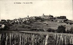 CPA Vezelay Vue Sur la Ville
