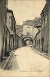 VINTAGE POSTCARD Vezelay the street of Pontot