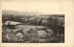 VINTAGE POSTCARD Vezelay the mountain and the valley of the Cure