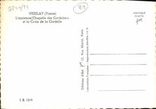 MODERN CARD Vezelay the Old Vault Of Cordeliers and the Cross of Cordelle