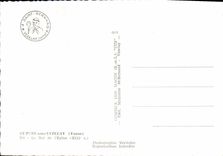 MODERN CARD St Father under Vezelay the nave of the church