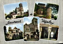 MODERN CARD Vezelay the Basilica of the Madeleine