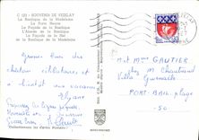 MODERN CARD Vezelay the Basilica of the Madeleine