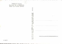 CPM Vezelay La Basilique de la Madeleine Detail di portail central