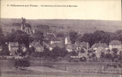 CPA Villeneuve Sur Yonne Vue Generale Prise De La Cote De Maufranc