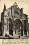 CPA Villeneuve Sur Yonne La Facade De l'Eglise d'apres une gravure de 1842