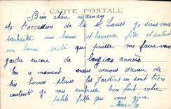 VINTAGE POSTCARD Villeneuve On Yonne Panoramic View