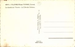VINTAGE POSTCARD Villeneuve On Yonne Edges Of Yonne the Dimension Of the Castle
