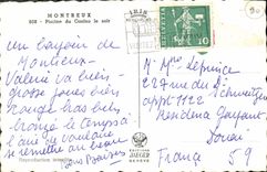 MODERN CARD Montreux Swimming pool Of the Casino the Evening