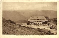 VINTAGE POSTCARD Hotel Of the Large Balloon Vosgean Club