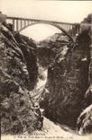 VINTAGE POSTCARD High Valley Of VAr the Bridge Of the Train In the Falls De Daluis