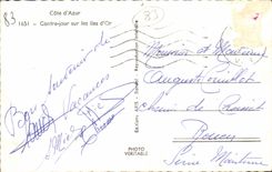 CPM Cote d'Azur Contre Jour Sur Les Iles d'Or