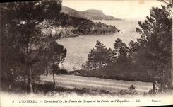 CPA L'Esterel Corniche d'Or La Pointe Du Trayas Et La Pointe De l'Esquillon