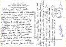 MODERN CARD the Of the department of Var Dimension of Azure Presquile De Giens a Corner Of Of Niel