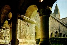 MODERN CARD Thoronet Cistercian abbey the Bell-tower Of the Church Seen Of Through blind arcades of the cloister