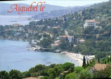 MODERN CARD Lavandou the Beach of Aiguebelle