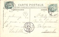 VINTAGE POSTCARD the Arcs Drives out co. Roseline Of Villeneuve Chapelle Of the Pilgrimage