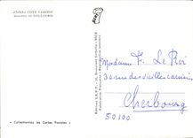 MODERN CARD Of the department of Var Dimension Souvenir De Boulouris Beach and pine forest