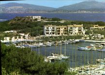 MODERN CARD Light And Beauty Of the Dimension Of Azure Brusc the Port Of Embiez Bareaux has quay