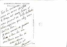 MODERN CARD the Provence Watercolours Dimensions Azure