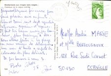 CPM Mediterranee Aux Rivages Sans Nuages Calanque Ou La Vague S'Abrite