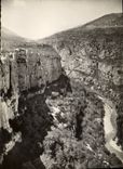 MODERN CARD Gorges Of the Verdon Left bank Cliff Of Cavalies And restaurant of Large Canion