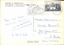 CPM Gorges Du Verdon Rive Gauche Falaise Des Cavalies Et restaurant du Grand Canion 