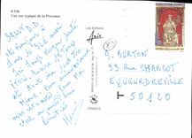 MODERN CARD a Typical Street Of Provence