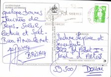 MODERN CARD the Dimension of Bormes Azure Mimosas