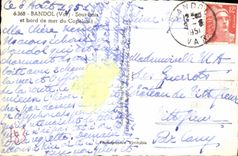 MODERN CARD Bandol Under Wood And Seaside Of Capeland