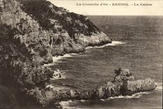 CPA La Corniche D'Or Bandol La Galere