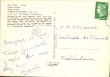 MODERN CARD Dimension of Bormes Azure Mimosas Cubert Poulid Cantoun