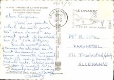 MODERN CARD Reflections Of the Dimension of Bormes Azure the Mimosas La Chapelle Holy François