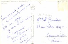 MODERN CARD the Dimension of Bormes Azure Mimosas Faviere