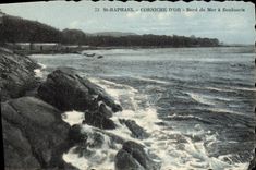 CPA St Raphael Corniche D'Or Bord De Mer A Boulouris