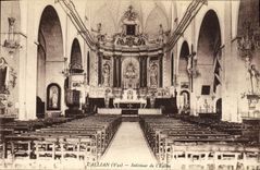 CPA Callian Interieur De l'Eglise