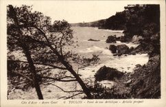 VINTAGE POSTCARD Artistic Toulon Point of view