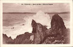 CPA Toulon Bord De Mer Effet de vagues